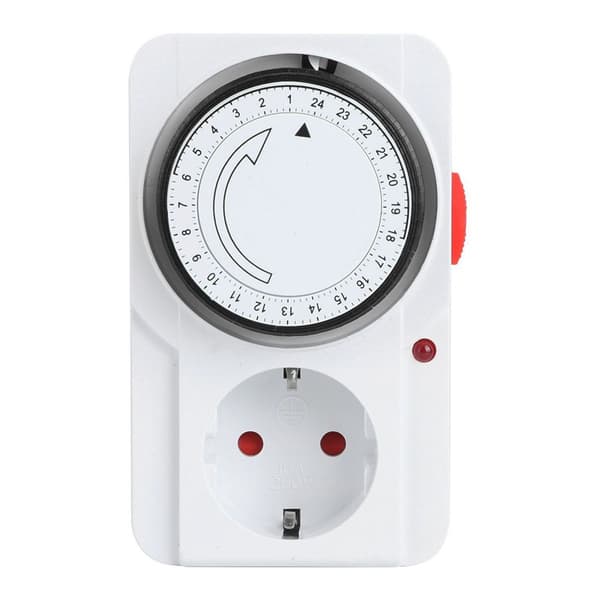 Timer-stikkontakt, mekanisk 24-timers plug-in stikkontakt timer KLB