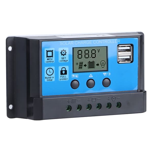 60A solcellelader med doble USB-porter og 5V Auto PWM KLB