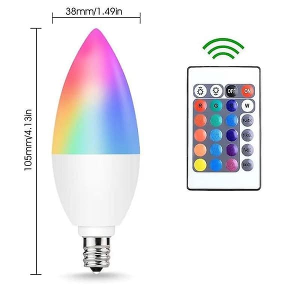 Smart glödlampa E14 LED fjärrkontroll (1 st)