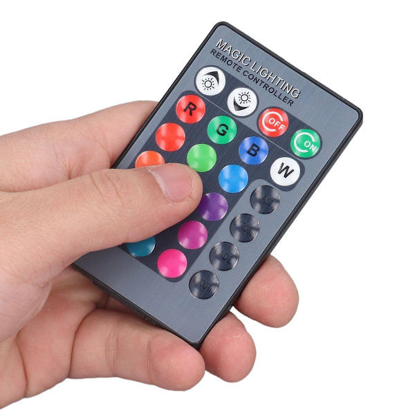 RGB LED væglampe, dæmpbar, 3W, 280lm, fjernbetjening KLB