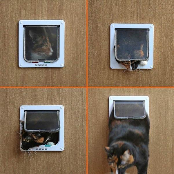Kattelem hundelem 4-vejs magnetisk lukning til katte, store hunde KLB