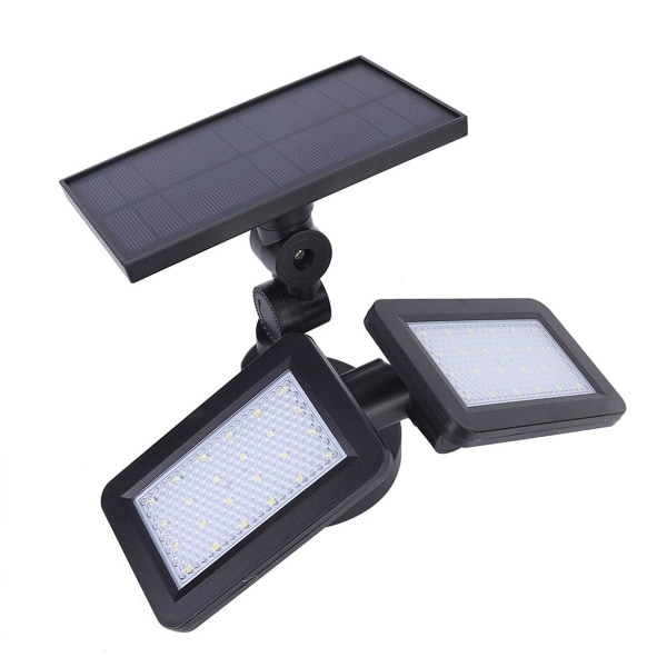 Solcellsradar induktions utomhusvägglampa 48 LED 360 grader KLB