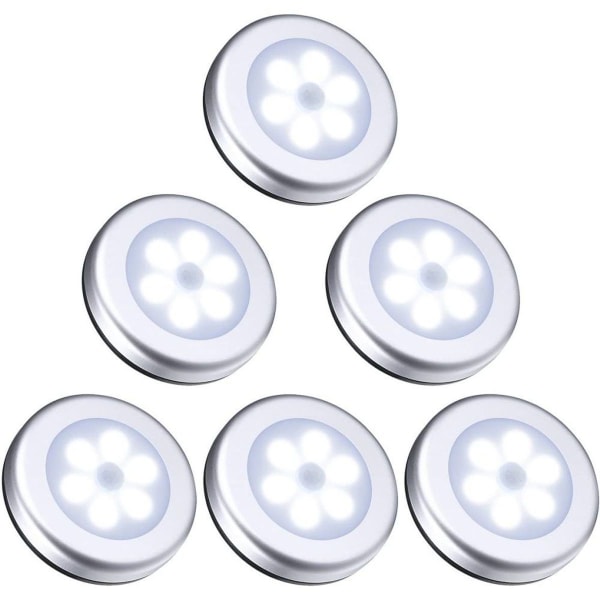 Nattlys med bevegelsessensor, 6 LED bevegelsessensorlys KLB