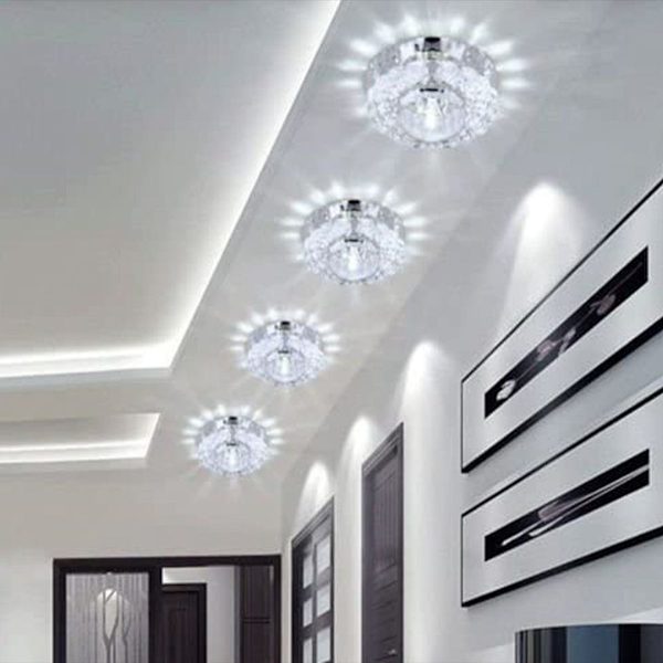 LED-kattovalaisin, kristallipallolamppu, valaistustyyli 2 KLB