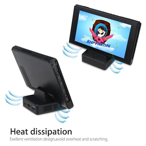 Kannettava TV-telakka Switch -muunnin HDMI-latausasema Nintendo Switchille