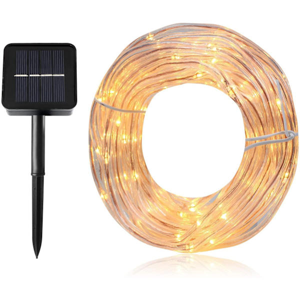 12M 100 LED Solcellslinga Vattentät IP68 Solcellslingor Utomhus Julbelysning Utomhus för Fest och Jul