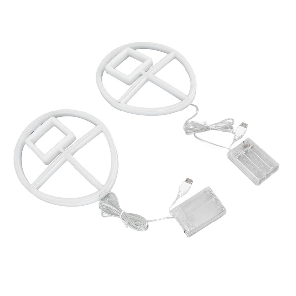 2-pack neon skyltar LED-ljuskälla IP45 vattentät dubbel strömförsörjning KLB