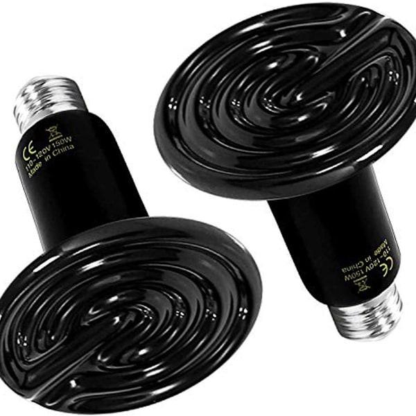 100W krybdyr varmelampe glasbeholder keramisk E27 varmelampe dyr krybdyr KLB