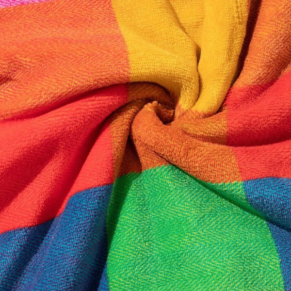 Fargerikt tykt fleece-pledd, supermykt og varmt