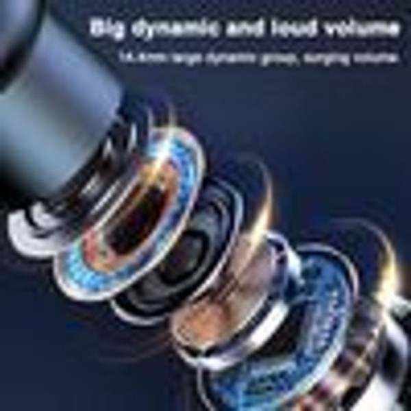 Bluetooth-headset, handsfree-headset, mobiltelefon CVC8.0 trådlös in-ear Bluetooth,