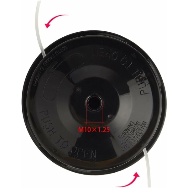 Tap & Go universal buskutterhode - M10 X 1.25 venstre KLB