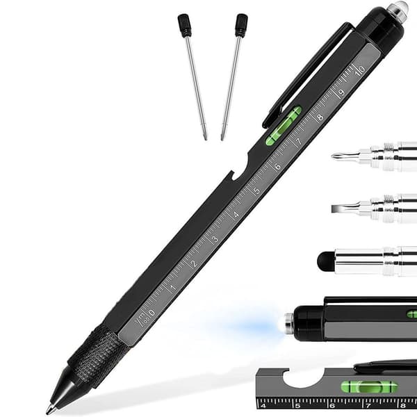 YOFIG 9-i-1 Multifunktionel Kuglepen - Herregave KLB