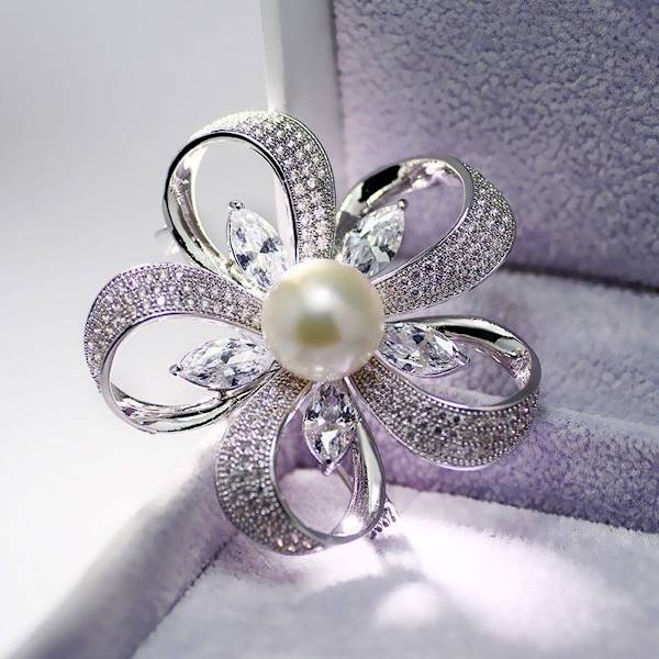 Rhinestone brocher til kvinder - Krystalnåle, knapper og pins