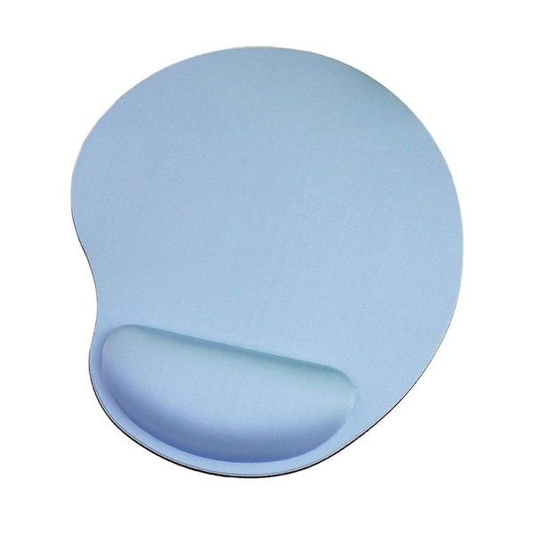 Musematte med gel håndleddsstøtte Musematte med sklisikker blå