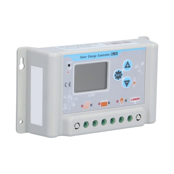 Solcelle ladekontroller LCD-skjerm solcellepanel KLB