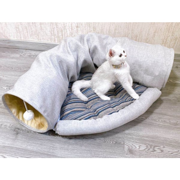 1 stk sammenleggbart kattereir Lovely Cat Tunnel Toy Cat Supplies Funny Cat Toy