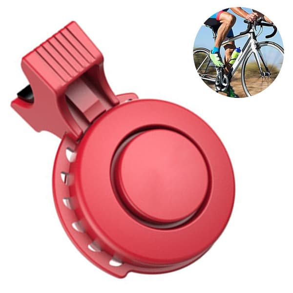 Laddningsbar cykelklocka USB | Vattentät | Röd