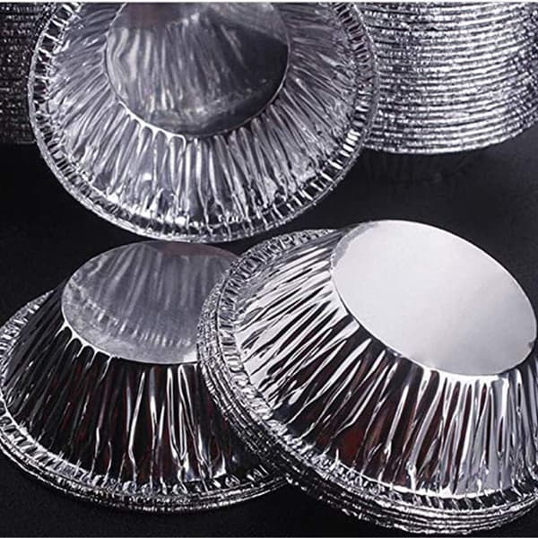 Æggekageform 250 stk/sæt, Engangs Aluminiumsfolie Kopper Bage Muffins