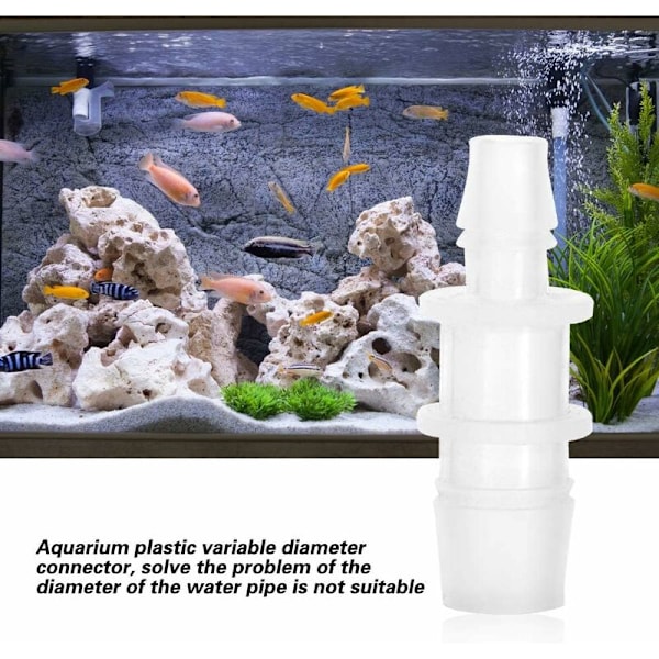 3 stk. Akvarieslange Adapter Akvariumslange Konverter Akvariumsrør Slangeforbindelse Luftpumpe Slangetilbehør (12mm/20mm) KLB