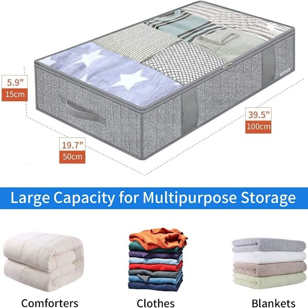 Organizer för förvaringsväskor under sängen (2-pack)