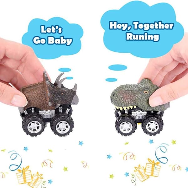 dmazing Pull Back Dinosaur Cars Kids KLB