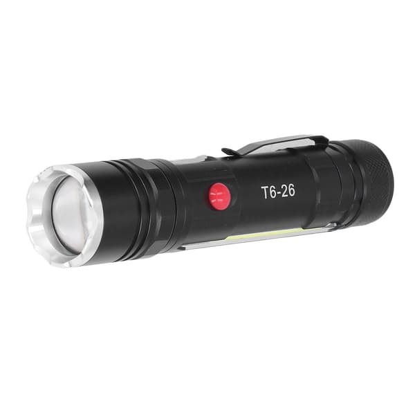 Pieni taskulamppu, USB-lataus, vedenpitävä, zoomaava, 4 tilaa KLB