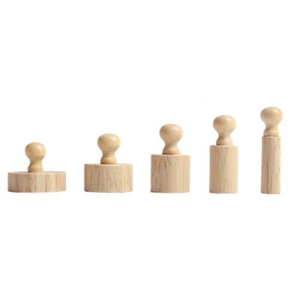 Pixnor pædagogisk trælegetøj Montessori cylinder stik tidlig udvikling