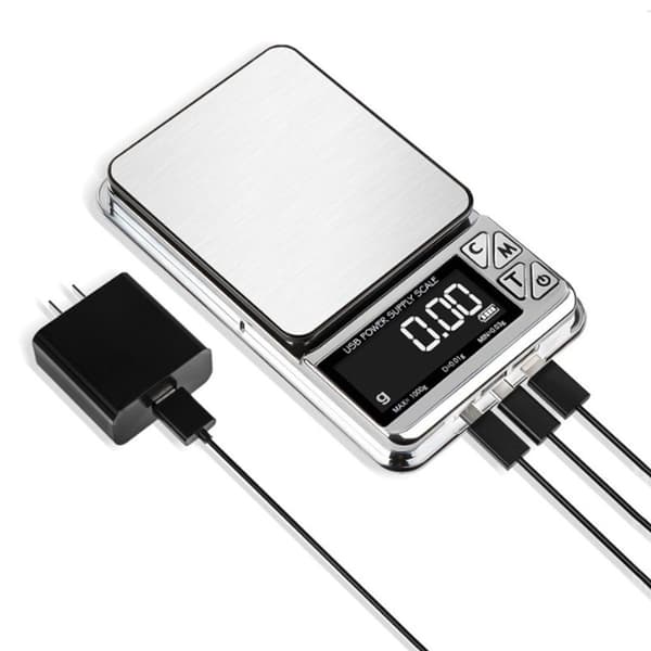 USB-ladattava minikoruvaaka 500g/0.01g