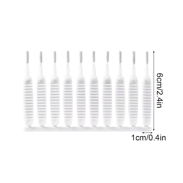 Duschhuvudrengöringsborste Springborste Anti-Igentäppning 30-pack