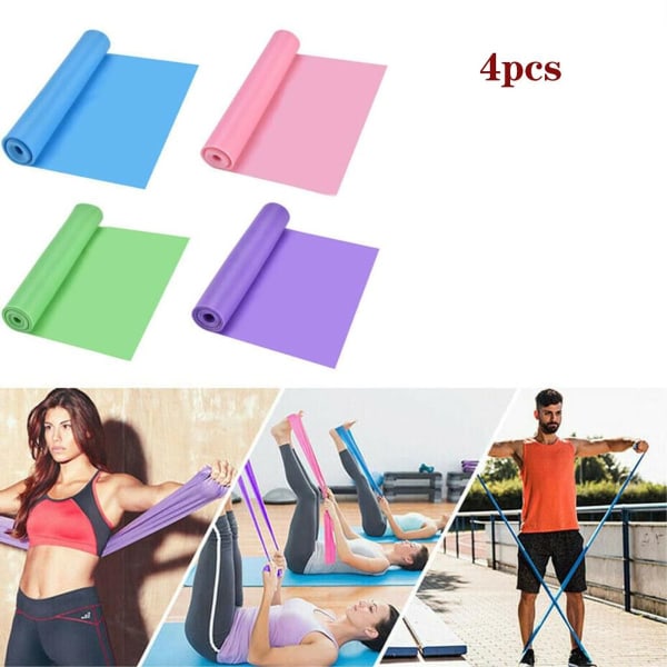 Fitness band set of 4 gymnastics bands long fitness bands resistance bands KLB