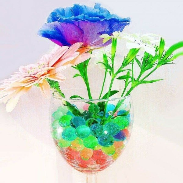 4000 stykker med vannkrystaller 0,9-1 cm - vannperler - flerfarget