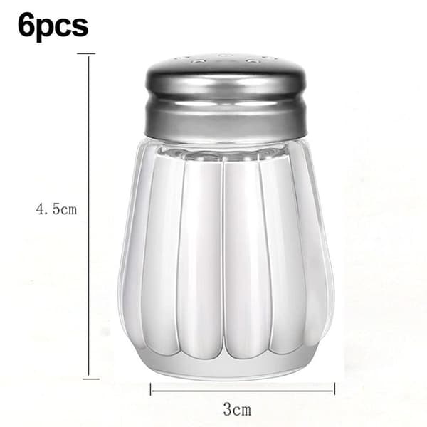 Mini Salt- og Peberkværne, 0,5 oz/1/2 oz Glas Terningform 2