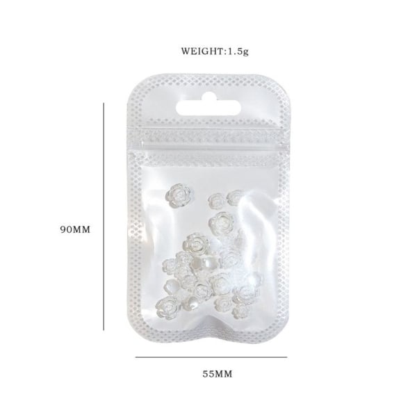 Packungen SP0473 30 Stück dreidimensionale koristeellinen Kamelien-Nagel-Strasssteine ​​(