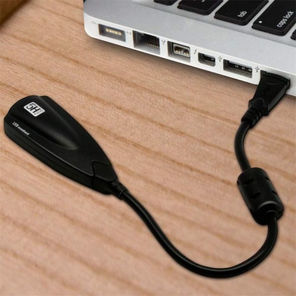 Externt USB ljudkort för dator USB ljudstereoadapter för externt