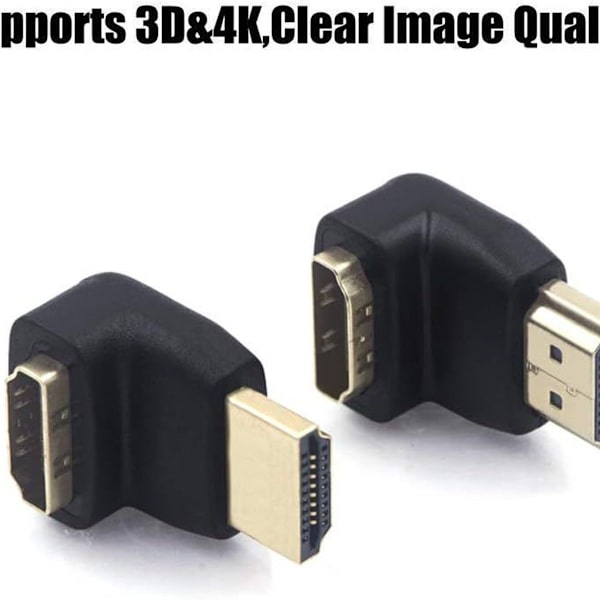 HDMI 90 asteen ja 270 asteen oikea kulma uros-naaras liitin