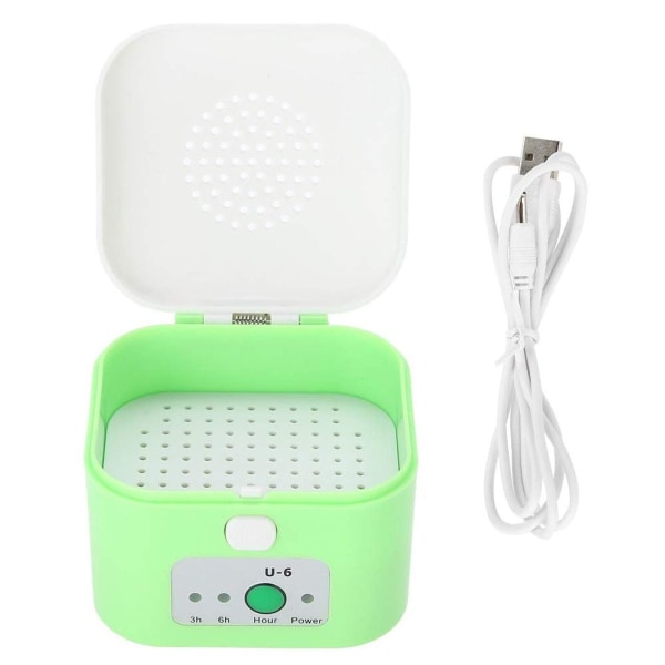 Kuulolaitteen ilmankuivaimen kuivauslaitteen sterilointikotelon case , USB kuivauslaatikko KLB