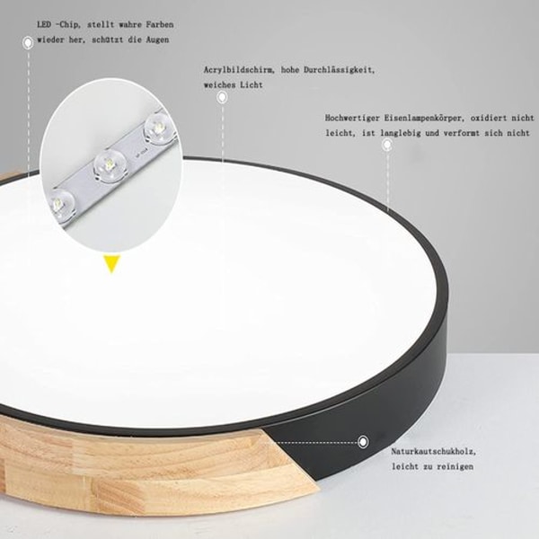 LED taklampa trä, LED taklampa, LED lampor taklampor för