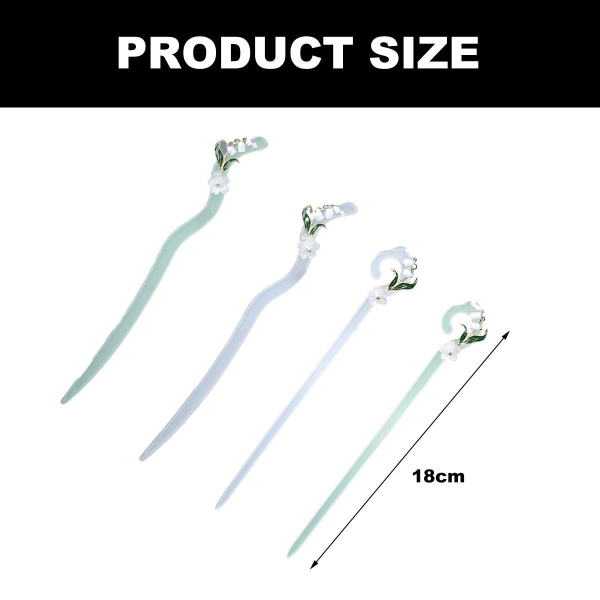 Pack Long Resin Hair Sticks Hair Pins for Thick Long Hair KLB