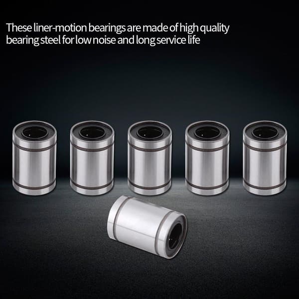 10 stk 12mm Lineær kulelager Dobbelt forseglet Bushing for Rod KLB