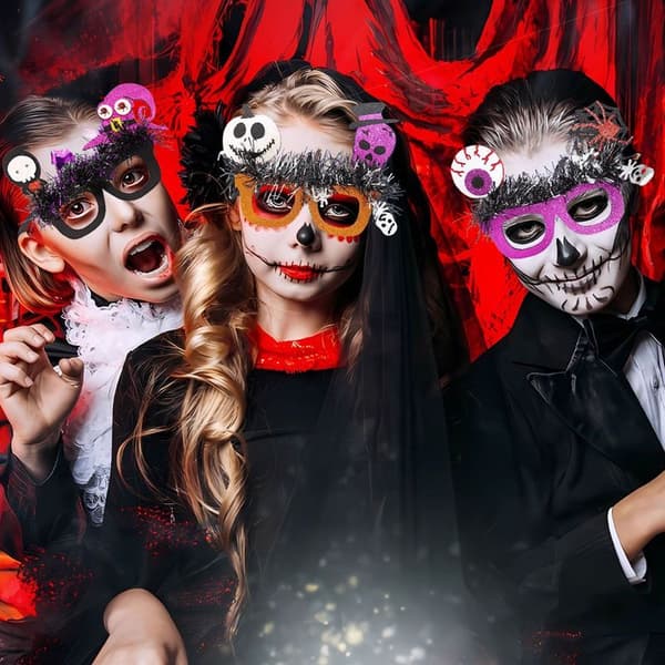 4 kpl Halloween-laseja Uutuus Lelulasit Hauska Juhla