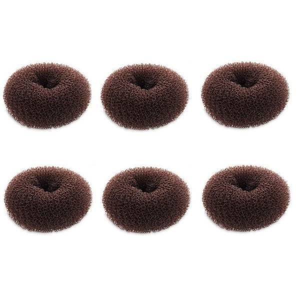 Extra små håruppsättningsdonuts för barn 6 stycken Chignon Hair Donut Sock Bun KLB