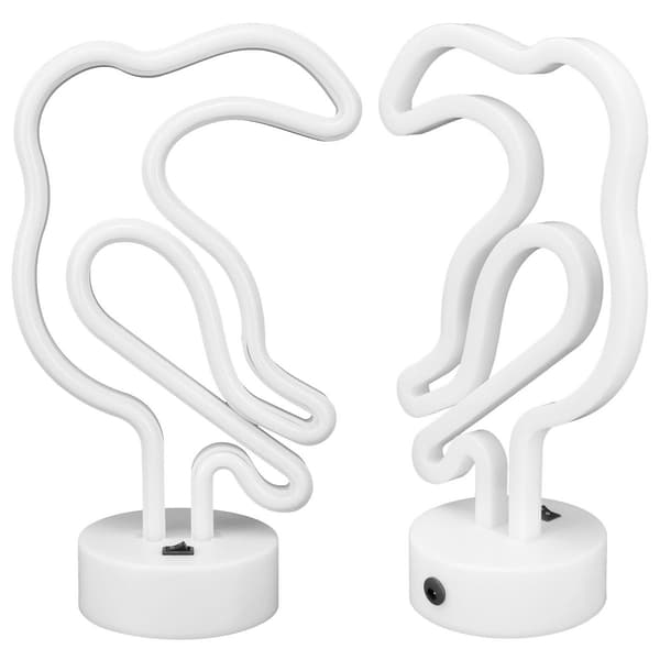 Fugleformet Neon Lys Desktop Natlampe til Bryllupsfest KLB
