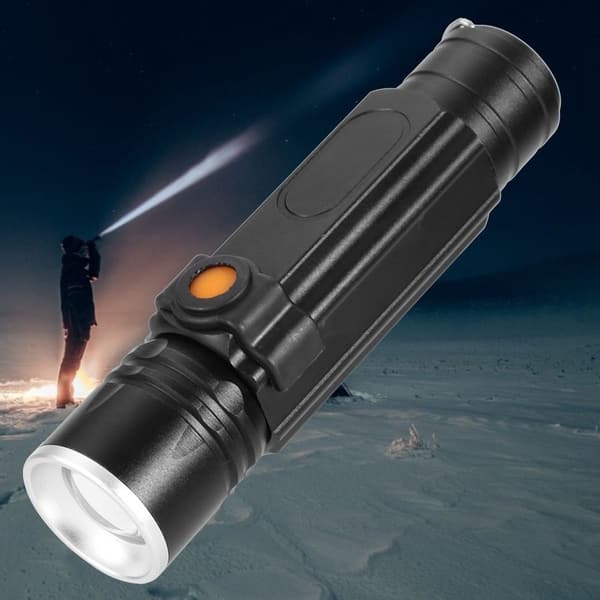 Mini LED-taskulamppu, vedenpitävä, 4 tilaa, zoomaava taskulamppu KLB