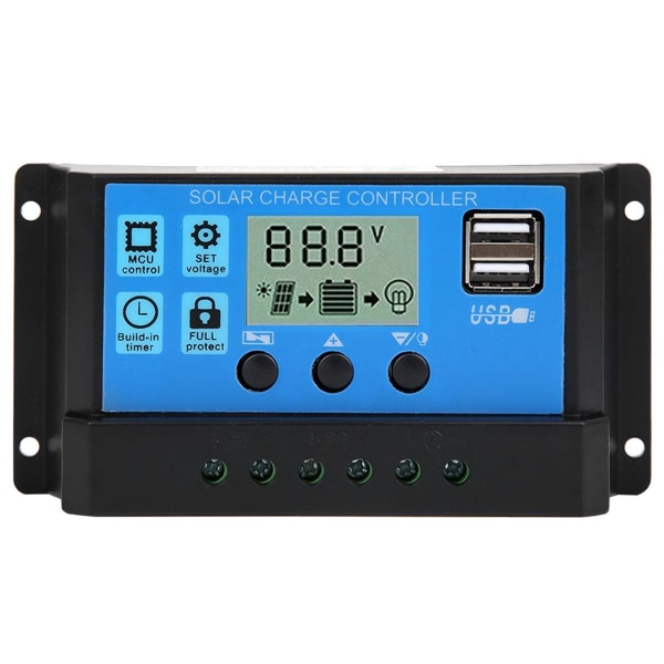40A blå kontroller, automatisk PWM LCD ladekontroller PV KLB