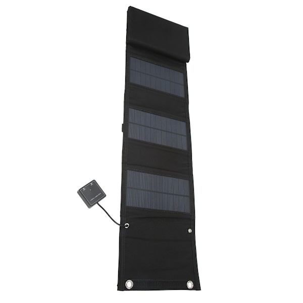 25W 5V Fällbar Solcellsladdare Kit 8x Solpaneler med KLB