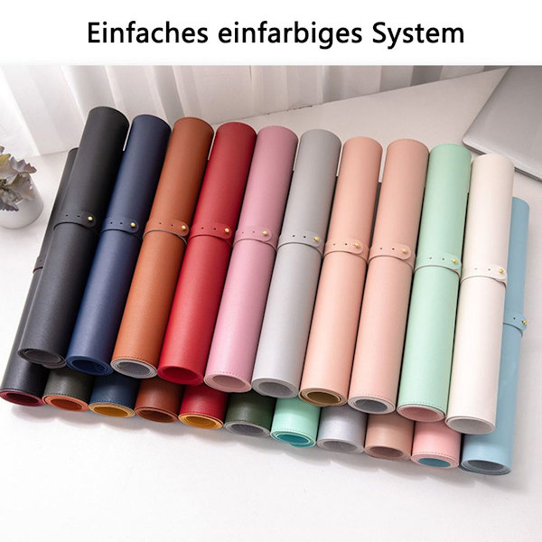 Bordmatte, skrivebordsmatte, 60 x 30 cm PU bordmatte, bærbar PC