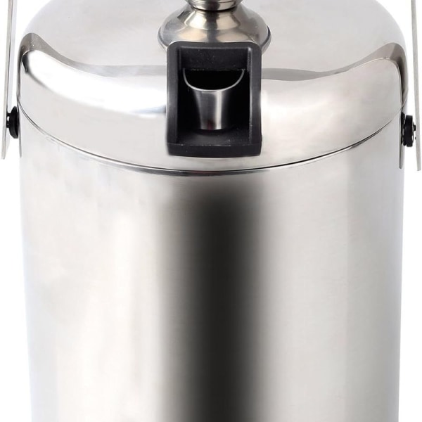 1,3L dobbeltlags isbeholder i rustfrit stål med låg, tang og si