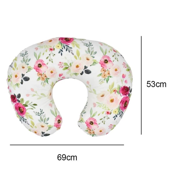 Blommigt amningskuddefodral. Amningskuddefodral, mjuk KLB