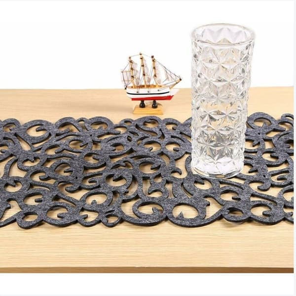 Vaskbar Bordløber 102 x 29 cm Mørkegrå