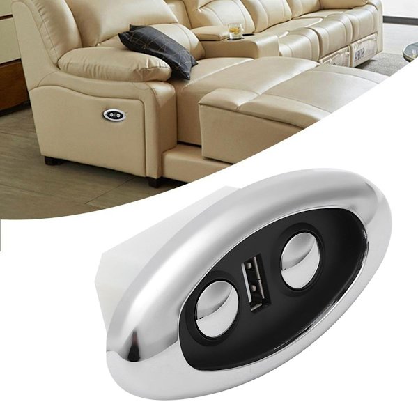 Elektrisk sofas håndkontakt med 2 knapper og LED-baggrundsbelysning KLB